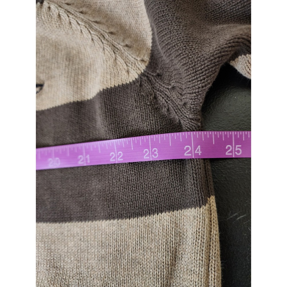 Disney Store Grumpy Crest 1/4 Zip Sweater Mens Large Brown Embroidered Pullover - Picture 7 of 11